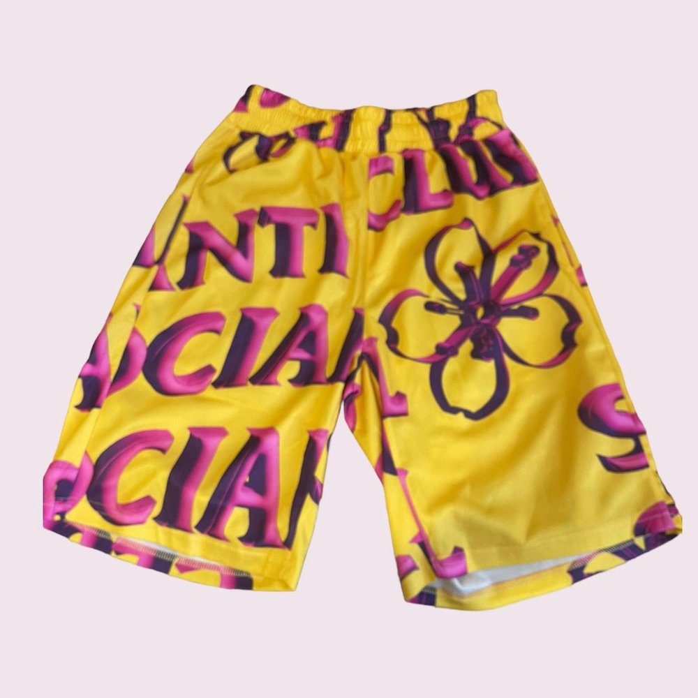 Anti Social Social Club Shorts - Yellow